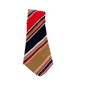 Vintage Don Loper Beverly Hills NeckTie Striped Print Multicolor
